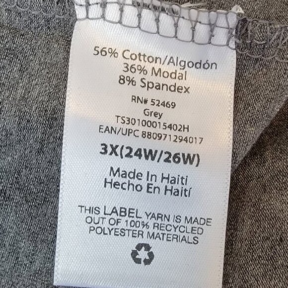 Terra & Sky Plus Size Leggings Women's Size 3X NEW #749 - Picture 6 of 6